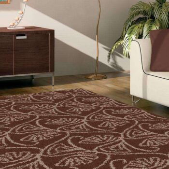 Hermitance Patterned Shag 921 Brown Rug