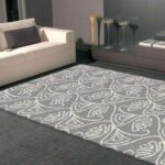 Hermitance Patterned Shag 921 Grey Rug
