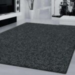 Hermitance Plain Shag 8206 Dark Grey Rug
