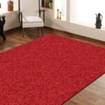 Hermitance Plain Shag 8206 Red Rug