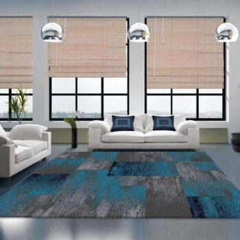 Icon Modern Collection 444 Blue Rug