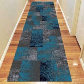 Icon Modern Collection 444 Blue Runner Rug