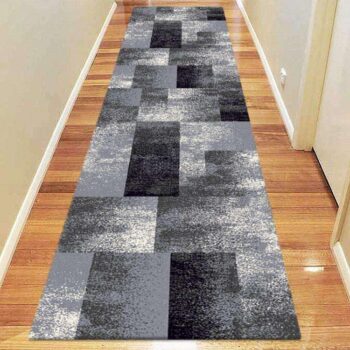 Icon Modern Collection 444 Grey Runner Rug