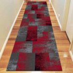 Icon Modern Collection 444 Red Runner Rug