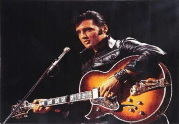 Iconic Elvis Picture Modern Rug