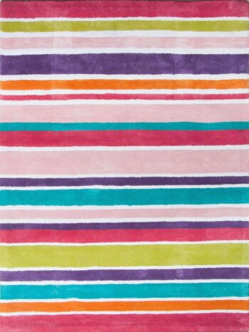 Imagine Kids Stripe Pink Rug