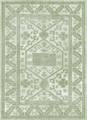 Kelim Antiquity Pure Wool 911 Green Rug