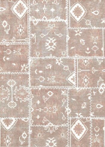 Kelim Antiquity Pure Wool Patchwork 910 Rose Rug