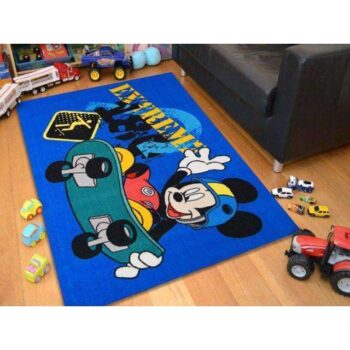Kids Mickey Skate Fun Play Rug