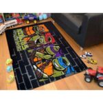 Kids Ninja Turtle Fun Play Rug