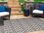 Landscape Grey Diamond Shaped Rug