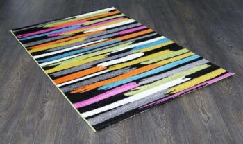 Liberty Abstract Black Multi Rug