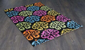Liberty Beautiful Black Multi Rug