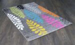 Liberty Grey Multi Leave Rug