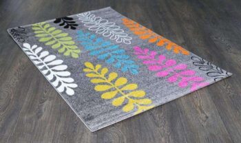 Liberty Grey Multi Leave Rug