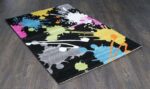 Liberty Paint Splash Black Multi Rug