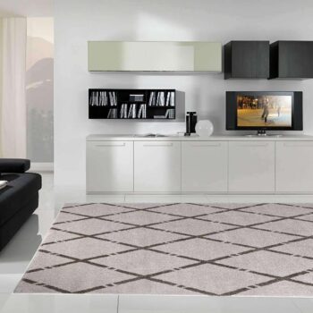 Milan Modern Collection 1547 Cream Rug