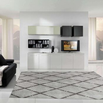 Milan Modern Collection 1547 Light Grey Rug