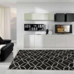 Milan Modern Collection 1550 Black Rug