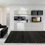 Milan Modern Collection 1561 Black Rug