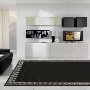 Milan Modern Collection 1562 Black Rug
