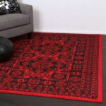 Nadia Afghan Traditional Red Rug