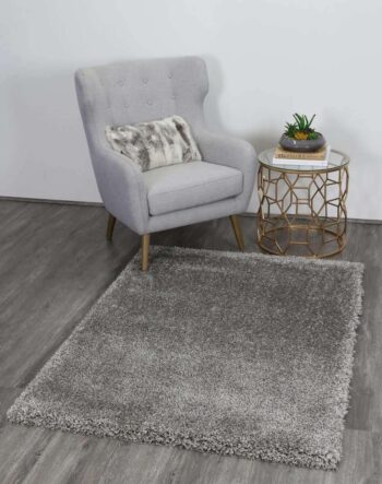 Onix Plush Dark Grey Shaggy Rug