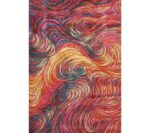 Pearl Beautiful Swirl Pattern Multi Rug