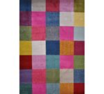 Pearl Brifghtful Retro Squares Pattern Multi Rug