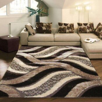 Platinum Luxury Shag 5328 Brown Rug