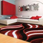 Platinum Luxury Shag 5328 Red Rug