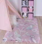 Poppins Kids Pastel Birds Rug Pink