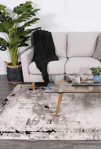 Rio Abstract Beige Grey Rug