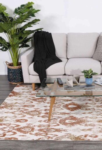 Rio Ikat Rust Rug