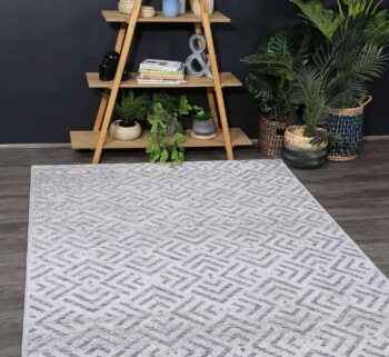 Scenery Peaks Grey Rug