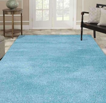 Skye Blue Shag Rug
