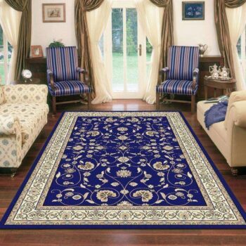 Sydney Oriental Traditional 8001 Dark Blue Rug